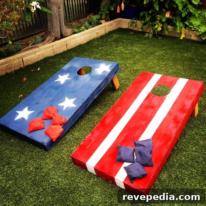 DIY Stars and Stripes Bean Bag Toss Boards: Step-by-Step Guide 2 Stars and Stripes Bean Bag Toss Boards