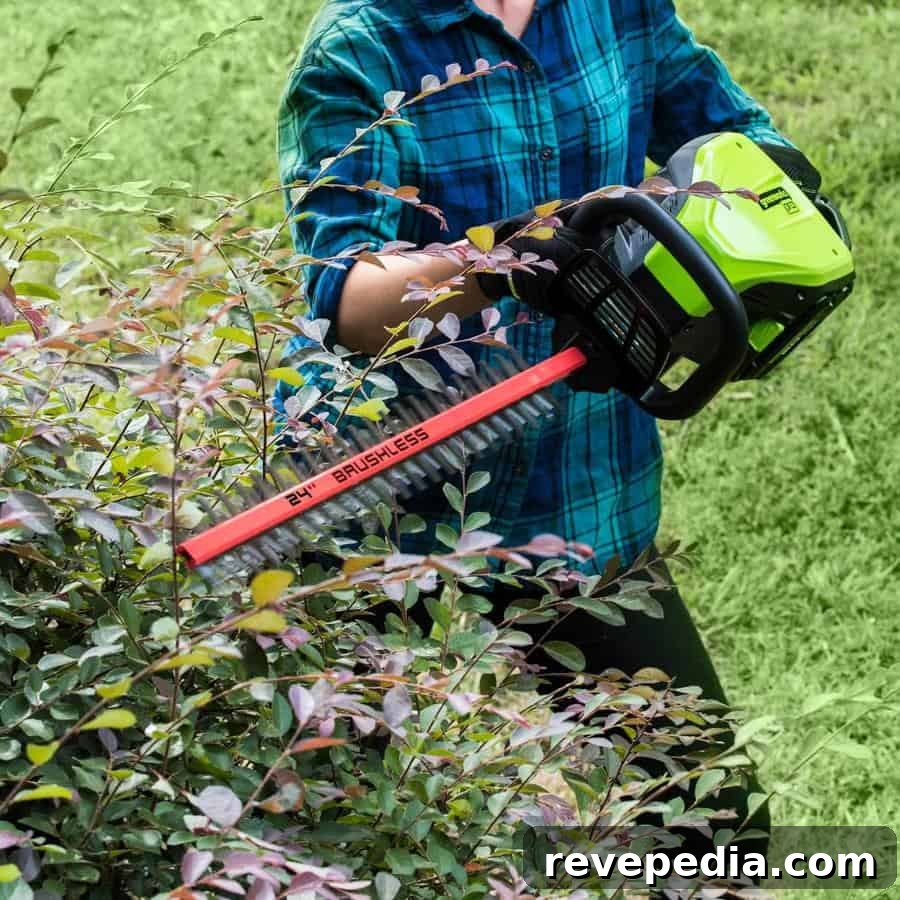 Greenworks Cordless Hedge Trimmer Review: Power, Battery Life & Tips 5 img 20588 4