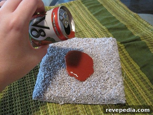Home Depot’s Martha Stewart Living Carpet Review: Road Test Part 2 3 MSL_initialspill.jpg