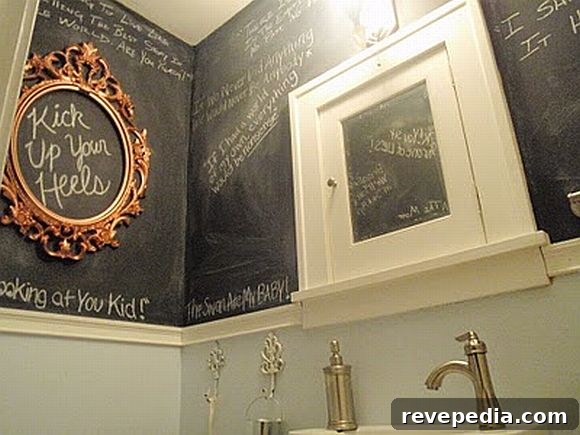 Chalkboard Paint and Creative Upgrades for a Tiny Bathroom 2 ChalkboardPaint_Bathroom1.JPG
