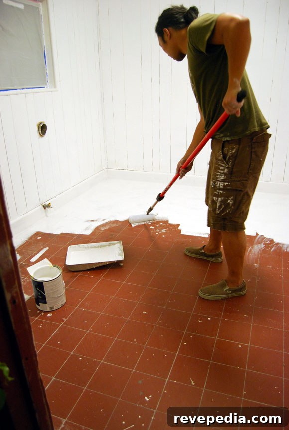 Top Laundry Room Upgrades to Transform Your Space 11 painting-floor.jpg