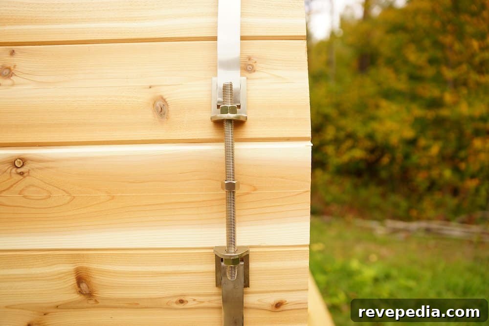 Sauna porch details
