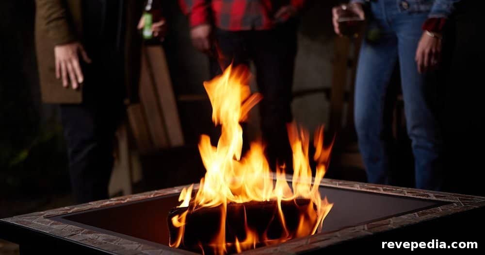 duraflame outdoor logs stacked