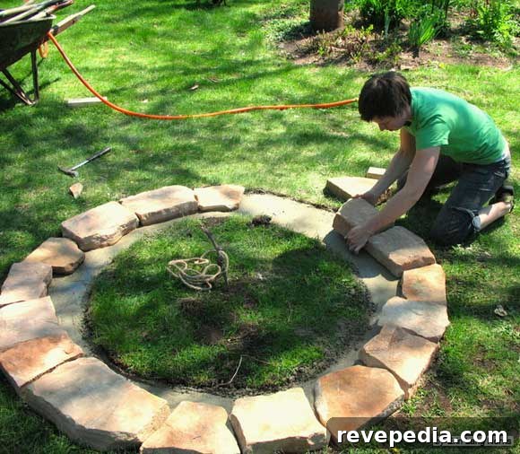 How to Build a Stone Fire Pit Step-by-Step 3 fire-ring-wall.jpg