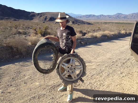 How to Replace a Tire After a Blowout Quickly and Safely 3 tire-blowout-desert.jpg
