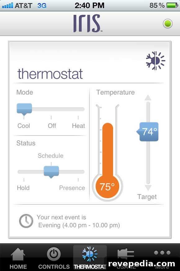 Lowe's Unveils Iris Smart Home System for Connected Living 5 ios-Thermostat.jpg
