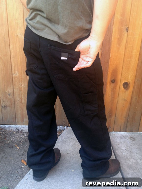 Twill Work Pants for Craftsmen: Durable, Comfortable Workwear 3 craftsman-work-pants-back.jpg