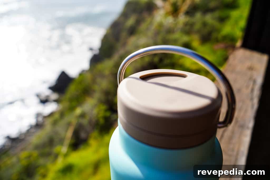 Carrying loop on bottle