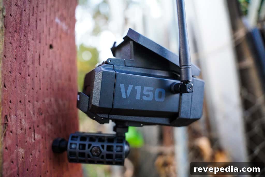 Vosker V150: Truly Wireless Security Camera for Any Location 5 VOSKER V150 mounted