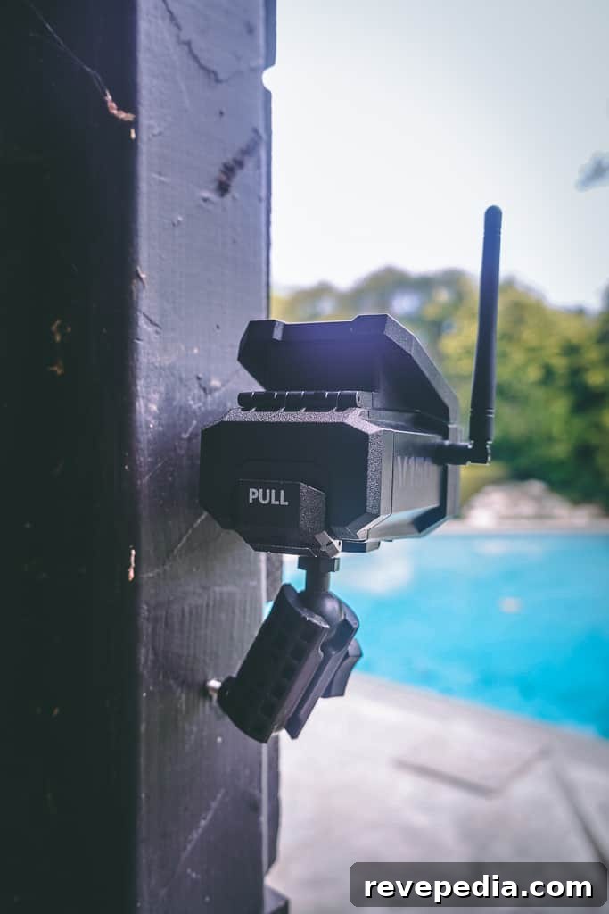 Vosker V150: Truly Wireless Security Camera for Any Location 10 VOSKER V150 installed near property