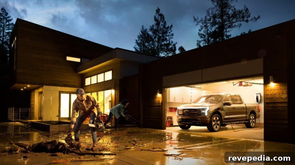 F-150 Lightning driving scene