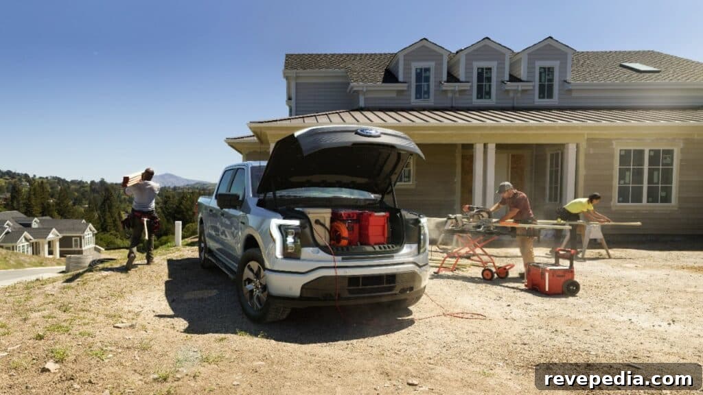 F-150 Lightning bed view