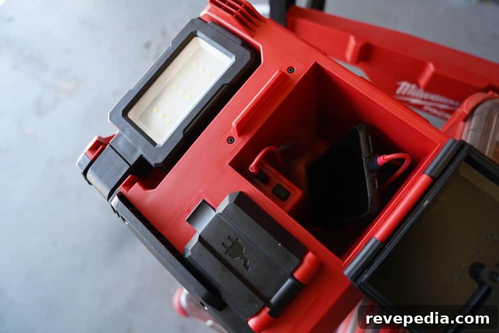 Integrated charger and USB port