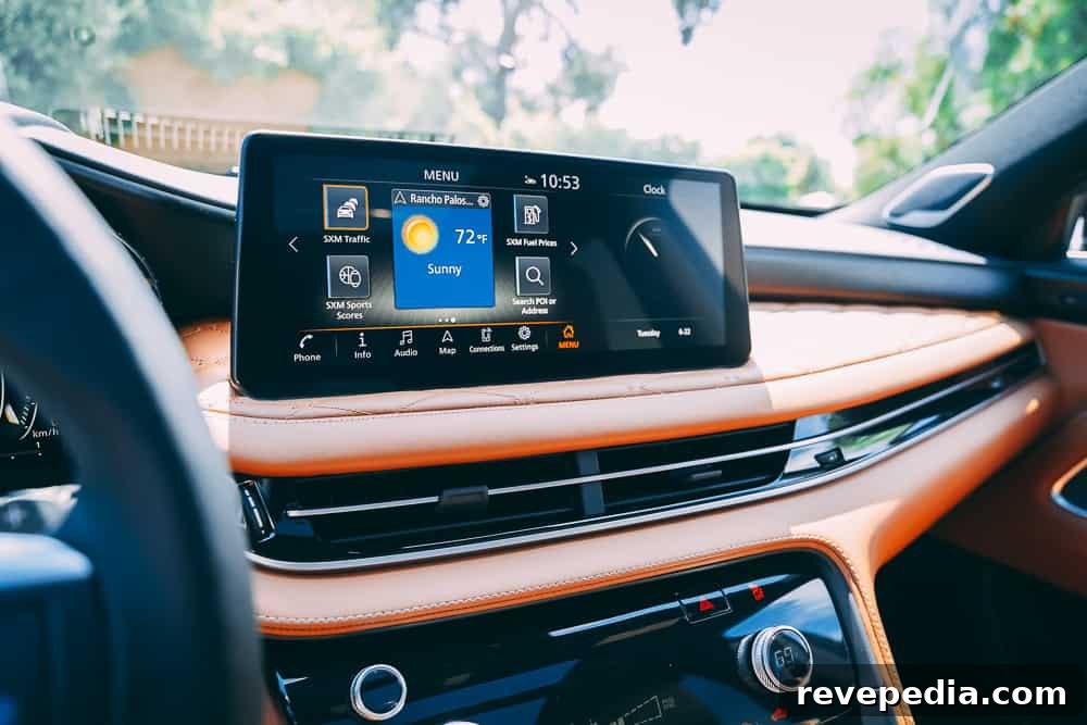 2024 Infiniti QX60: New Luxury Features and What’s Changed 6 Cockpit and center stack