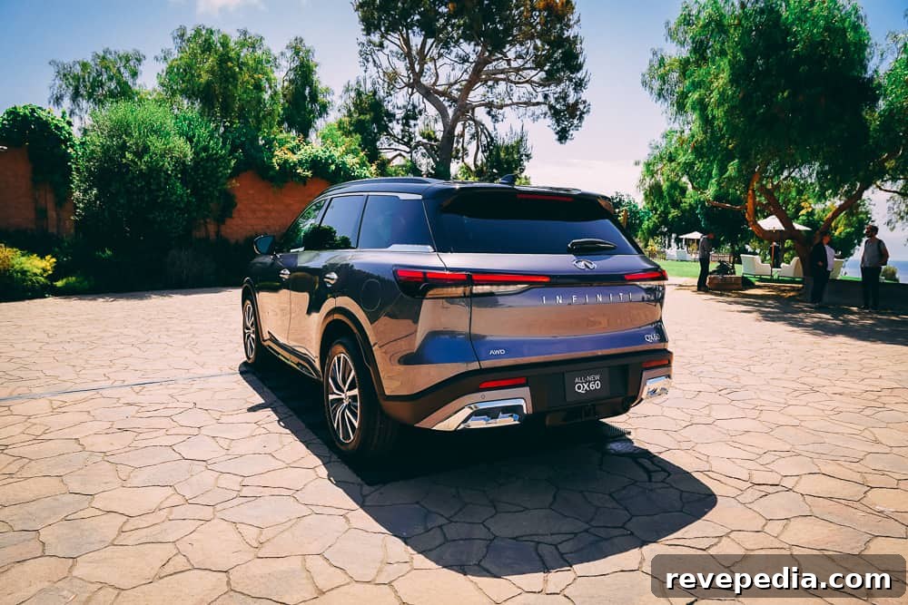2024 Infiniti QX60: New Luxury Features and What’s Changed 9 Rear bumper and hitch receiver