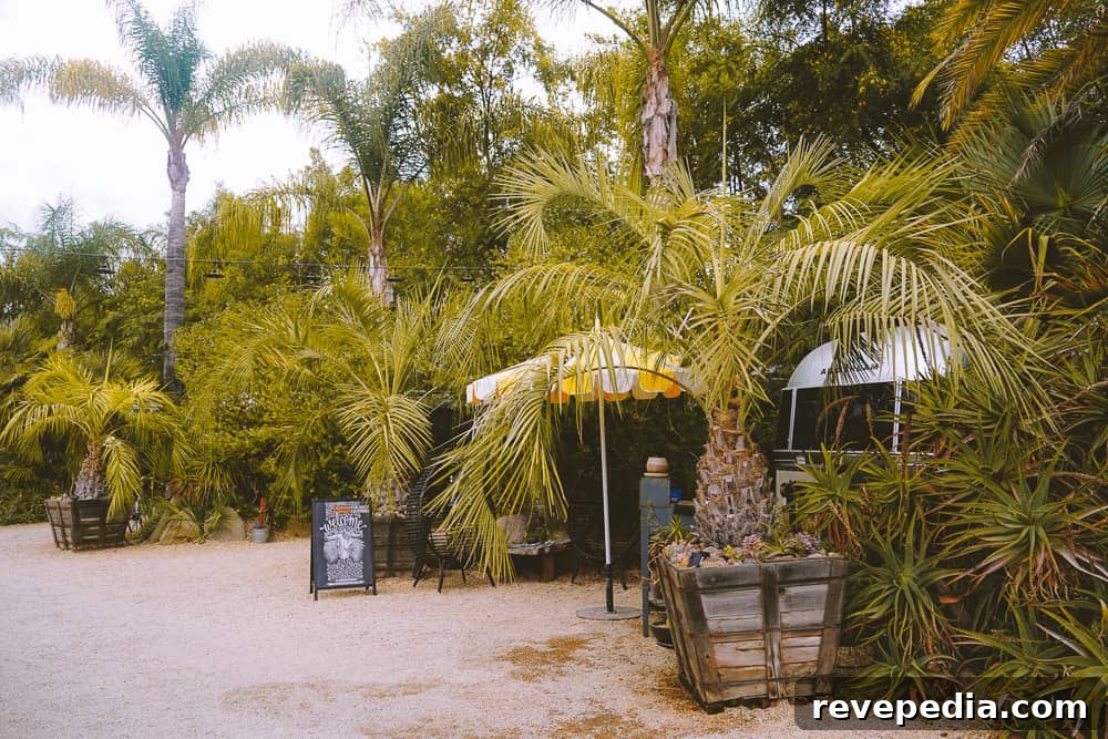 Glamp at Caravan Outpost in Ojai: Luxe Outdoor Getaway 18 Shaded seating