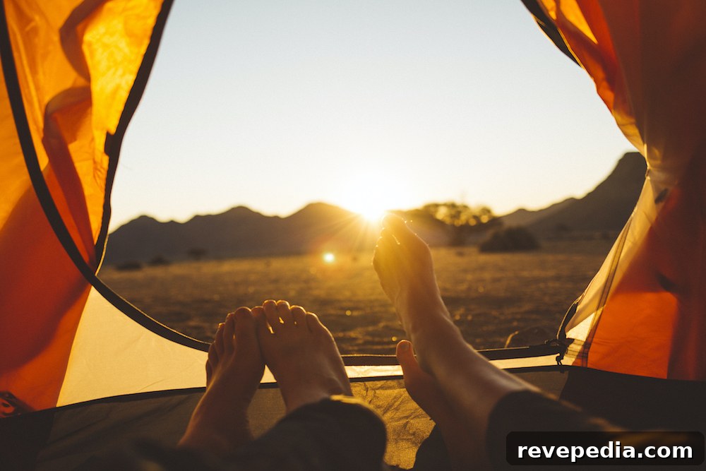 Adventure from Your Tent: Top Ideas for Thrilling Camping Experiences 2 Couple outdoors relaxing