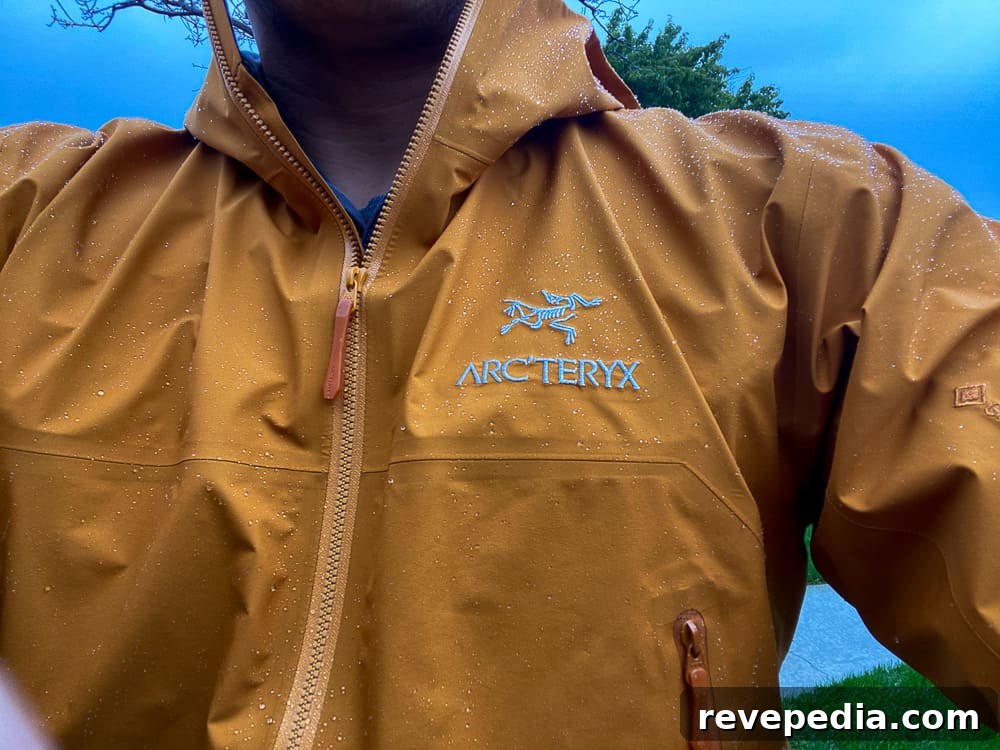 Close-up of GORE-TEX fabric
