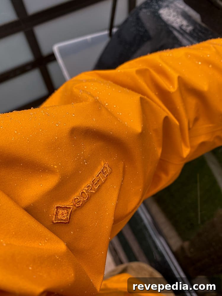 Beta jacket during hike