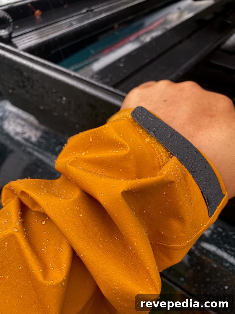 Beta jacket worn on tubing