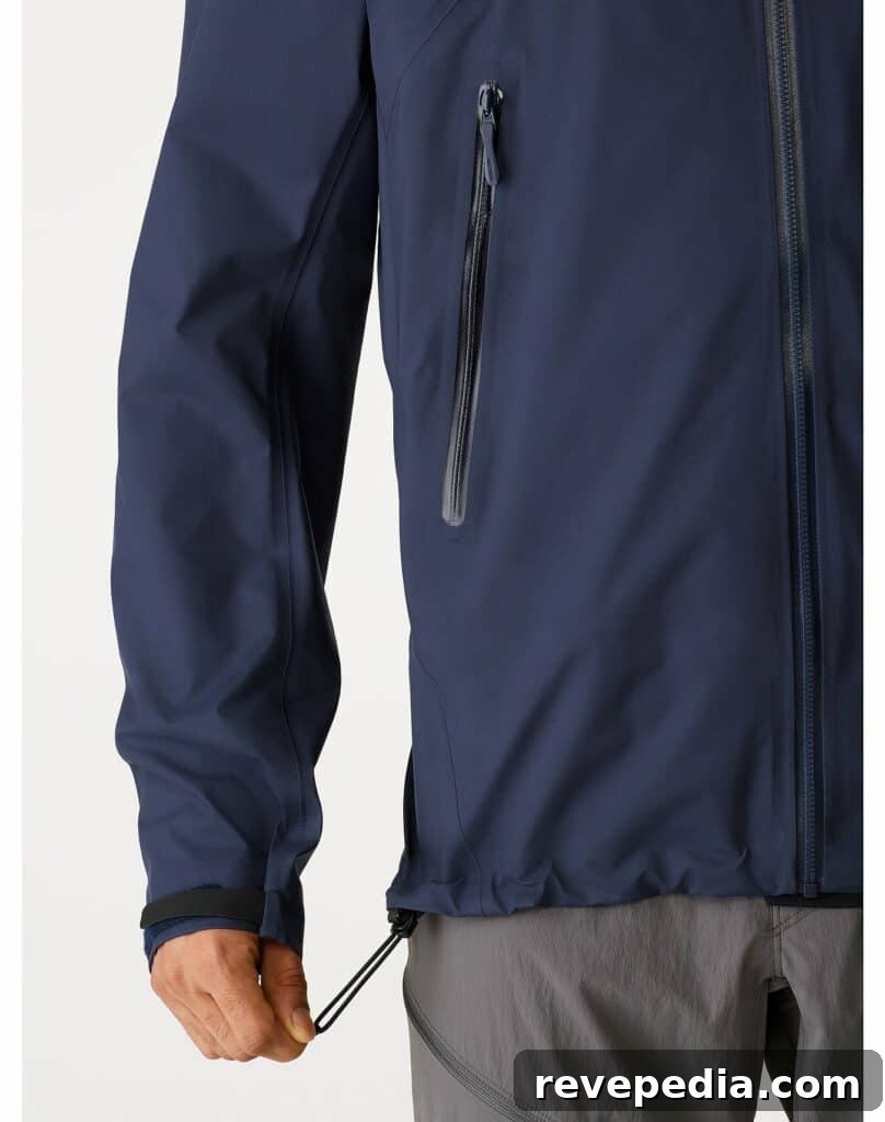 Beta jacket action shot