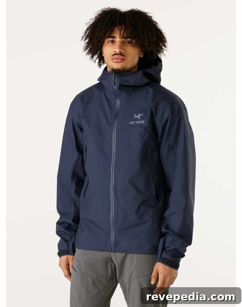 Beta jacket appearance in snow