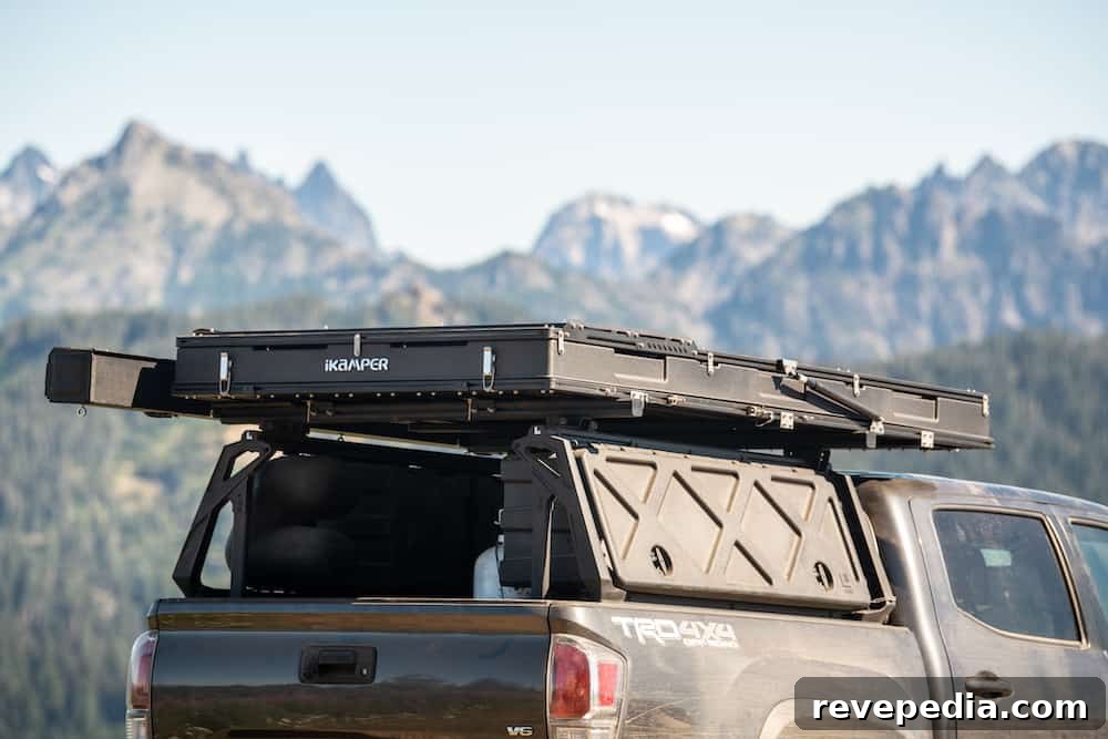 iKamper Wedge Rooftop Tent – Blue Dot Voyager Review & Specs 6 Blue Dot Voyager folded on roof