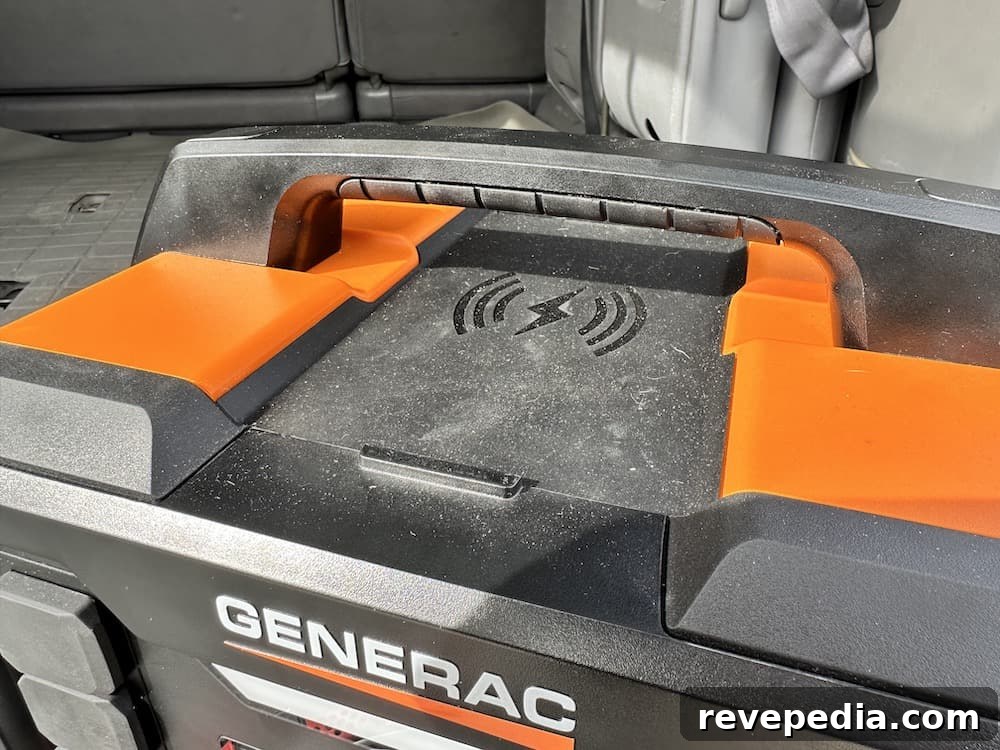 Wireless charging pad on the GB1000