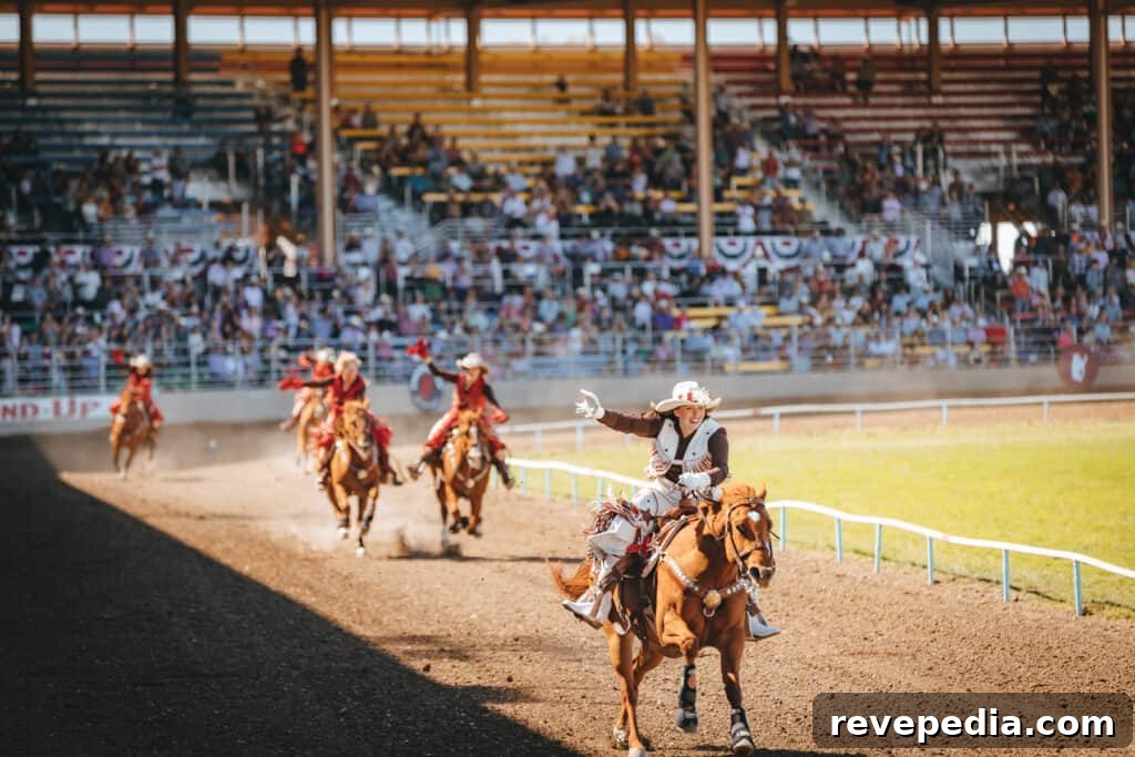 Ride Into the 113th Pendleton Round-Up Rodeo with Pendleton Whisky 19 Nighttime rodeo scene