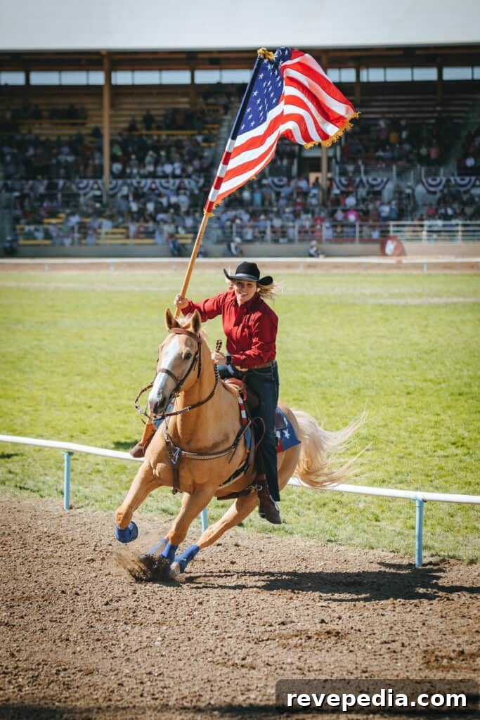 Ride Into the 113th Pendleton Round-Up Rodeo with Pendleton Whisky 22 Rodeo action wide shot