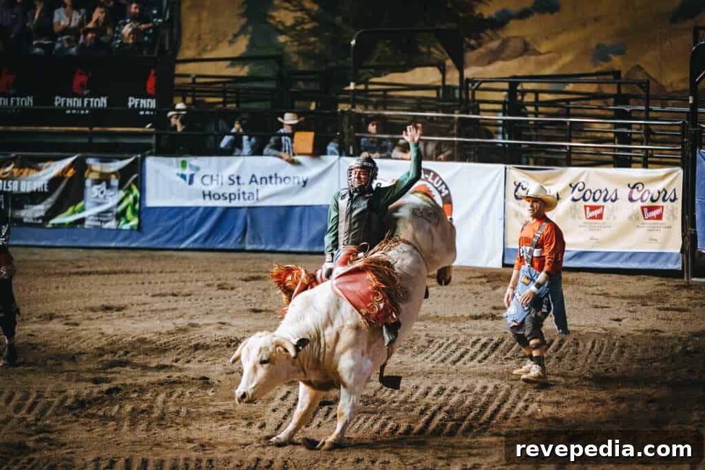 Ride Into the 113th Pendleton Round-Up Rodeo with Pendleton Whisky 4 Rodeo action at Pendleton