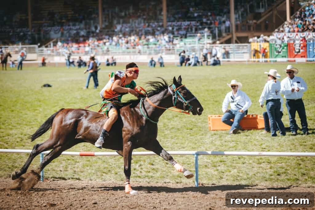 Ride Into the 113th Pendleton Round-Up Rodeo with Pendleton Whisky 5 Barrel racing at Pendleton Round-Up