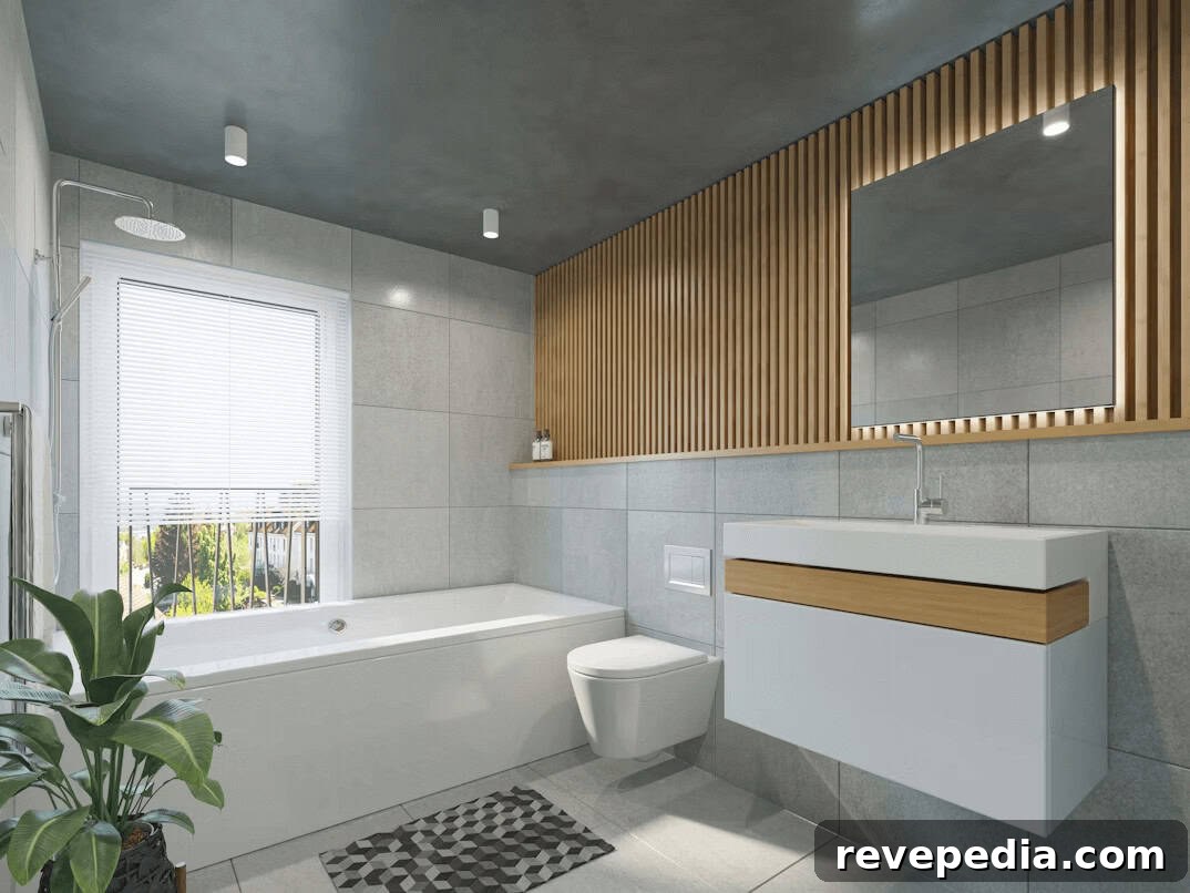 Future-Proof Your Bathroom Remodel: Smart Upgrades for Longevity 2 Modern bathroom with toilet, sink, and bathtub setup