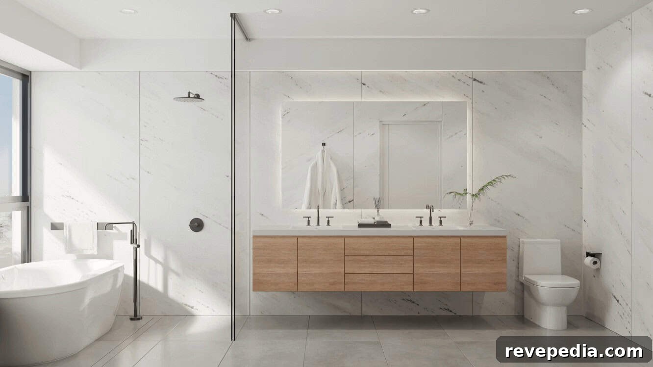 Future-Proof Your Bathroom Remodel: Smart Upgrades for Longevity 3 Modern bathroom with tub, sink, and toilet