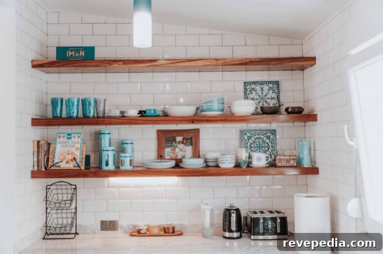 kitchen shelves