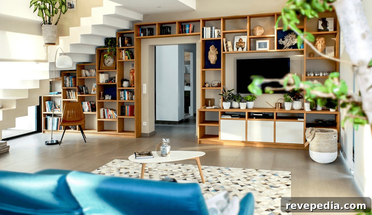 Transform Your Home with Blackout Curtains for Comfort & Savings 4 Living room with furniture and flat screen TV