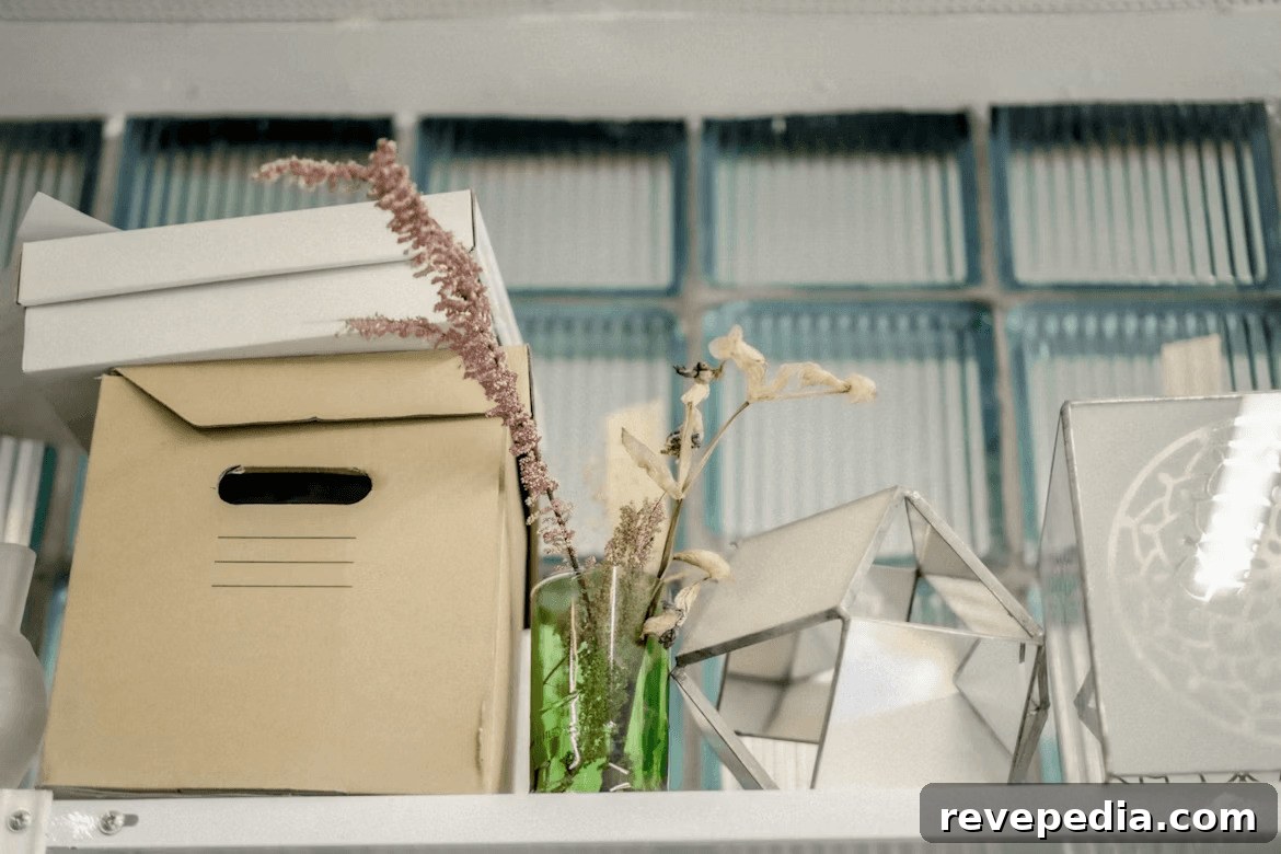 Office Relocation: Helping Employees Adapt Smoothly 3 Shelf with vase, boxes, and items