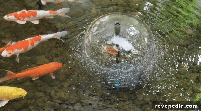 small pond with kois