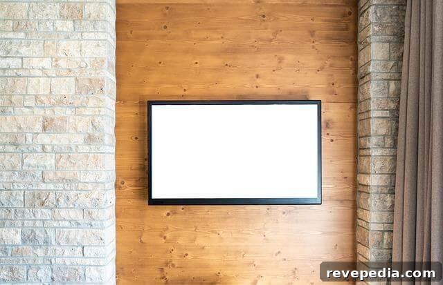 Wellness Tech for Smart Homes: Upgrade Your Living Space 3 Smart TV mounted on a brick wall