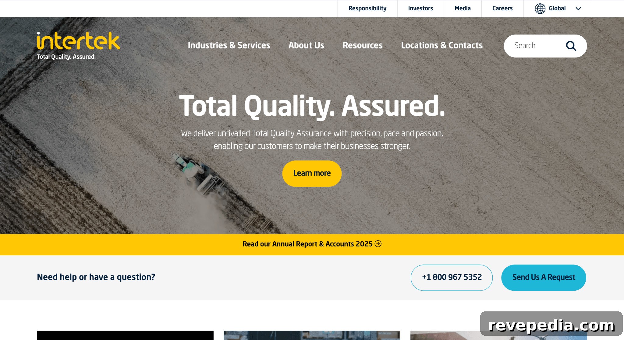 Screenshot of a company web page for Orange County fire