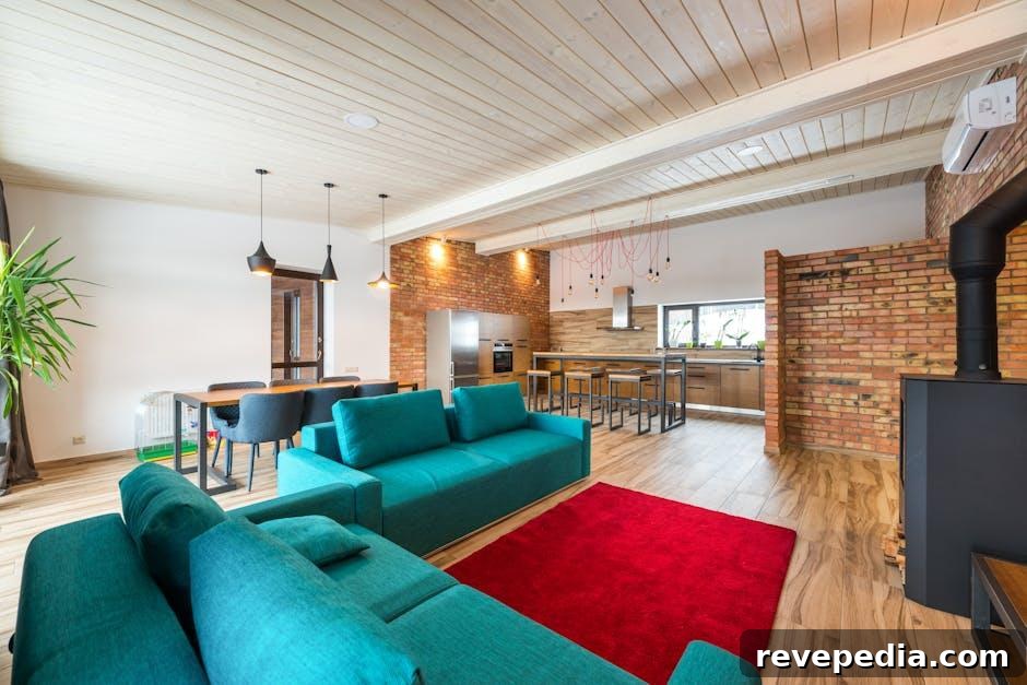 Barndominium Floor Plans: What to Know Before You Build 3 An open-concept barndominium interior