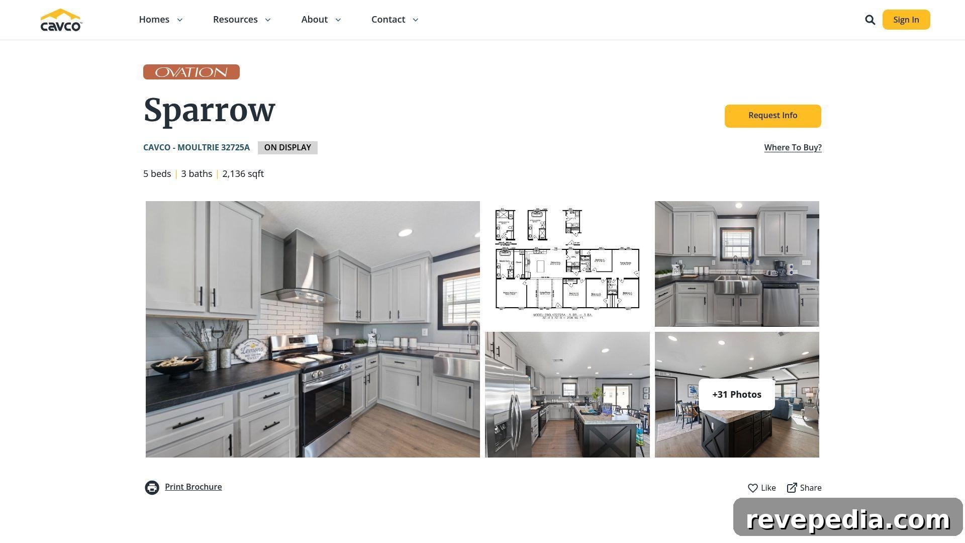 Cavco Homes product view