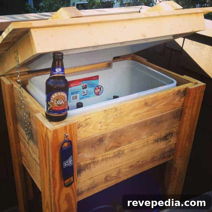 DIY Pallet Cooler Stand: Step-by-Step Build Guide 2 Pallet cooler stand