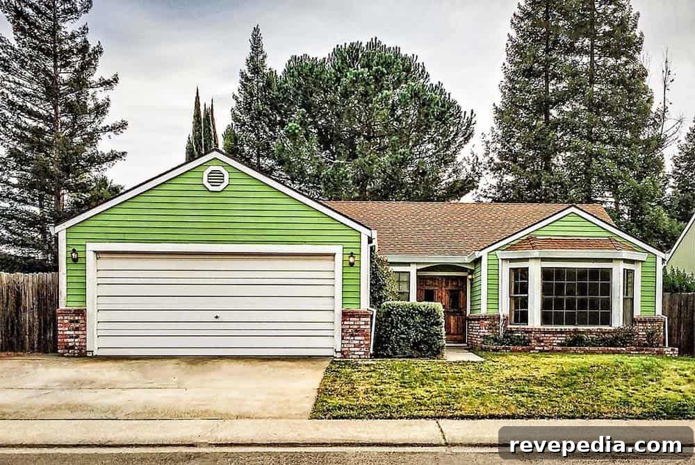white metal garage door