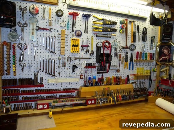Build the Ultimate Garage Workshop: Layout, Tools & Tips 11 pegboard-garage
