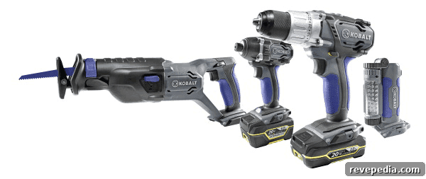 Kobalt Expands Its 20V MAX Power Tool Line with New Upgrades 2 kobalt-lowes-20-volt-max-4-tool-kit
