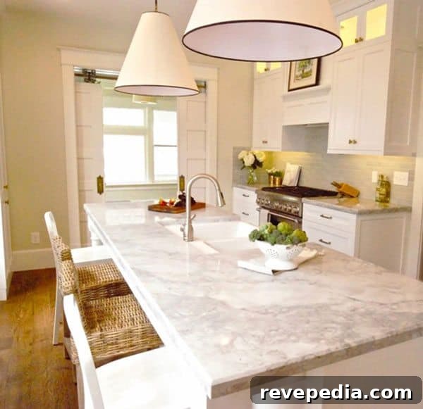 Kitchen Countertop Cost & Material Guide: Prices by Type 9 marble-kitchen-countertops