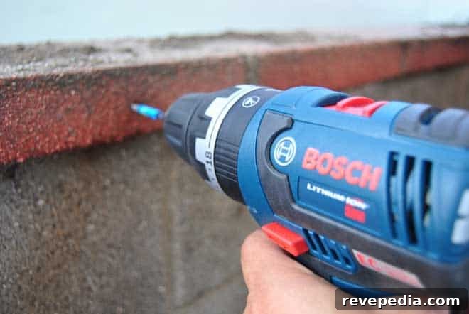 How to Build a Backyard Privacy Fence That Lasts 4 bosch-tapcon-concrete-screws