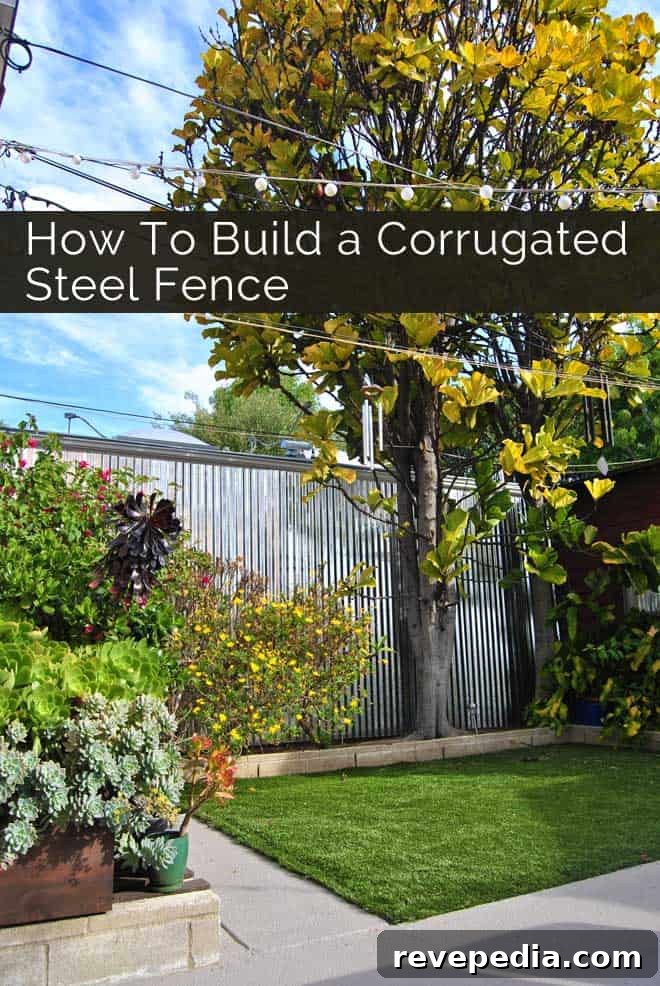 How to Build a Backyard Privacy Fence That Lasts 9 How to Build a Corrugated Steel Fence