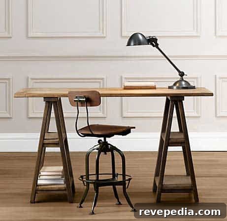 DIY Sawhorse Table: Step-by-Step Build Guide 7 desk-sawhorse-table